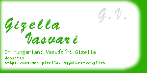 gizella vasvari business card